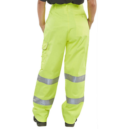 Beeswift Ladies En Iso 20471 Trousers, Saturn Yellow, 26
