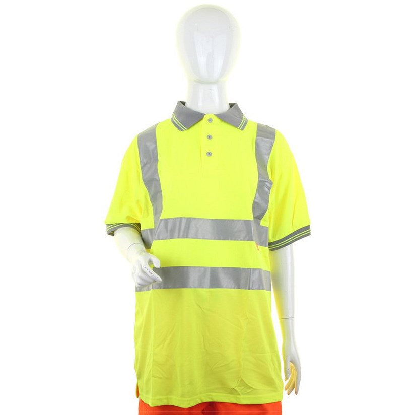 Beeswift Ladies Hi-Vis Short Sleeve Polo Shirt, Saturn Yellow, Medium Easy2Order : LPK20SYM