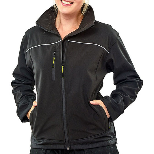 Beeswift Ladies Soft Shell Jacket, Black, XL Easy2Order : LSSJBLXL