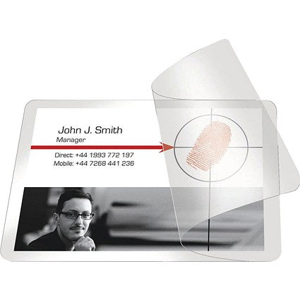 Pelltech 54 x 86mm Self-Laminating Pouches, 400 Microns, Glossy, Pack of 100