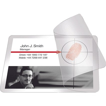 Pelltech 66 x 100mm Self-Laminating Pouches, 400 Microns, Glossy, Pack of 100
