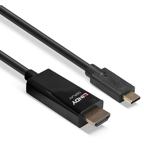 Lindy USB Type C to HDMI 4K60 Adapter Cable with HDR 5m Black