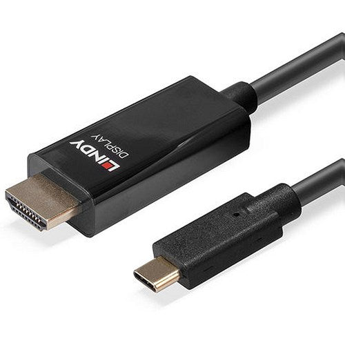 Lindy USB Type C to HDMI 4K60 Adapter Cable with HDR 5m Black