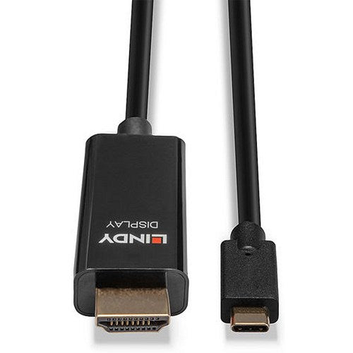 Lindy USB Type C to HDMI 4K60 Adapter Cable with HDR 5m Black