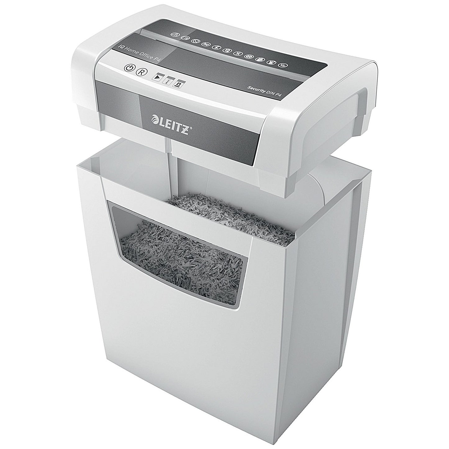 Leitz IQ Home Office P-4 Cross-Cut Paper Shredder, 23 Litres