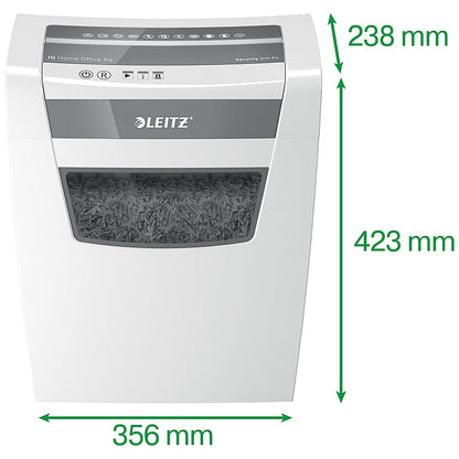 Leitz IQ Home Office P-4 Cross-Cut Paper Shredder, 23 Litres