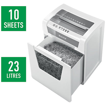 Leitz IQ Office P-5 Micro-Cut Paper Shredder, 23 Litres