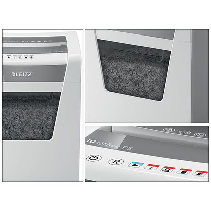 Leitz IQ Office P-5 Micro-Cut Paper Shredder, 23 Litres