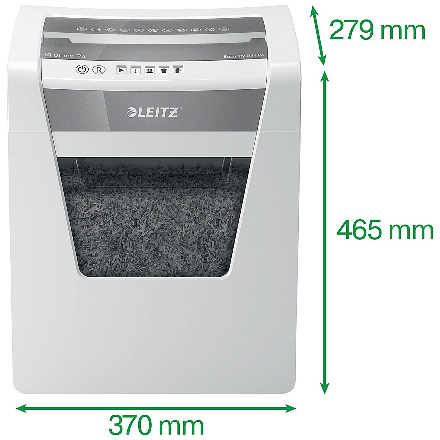 Leitz IQ Office P-4 Cross-Cut Paper Shredder, 23 Litres