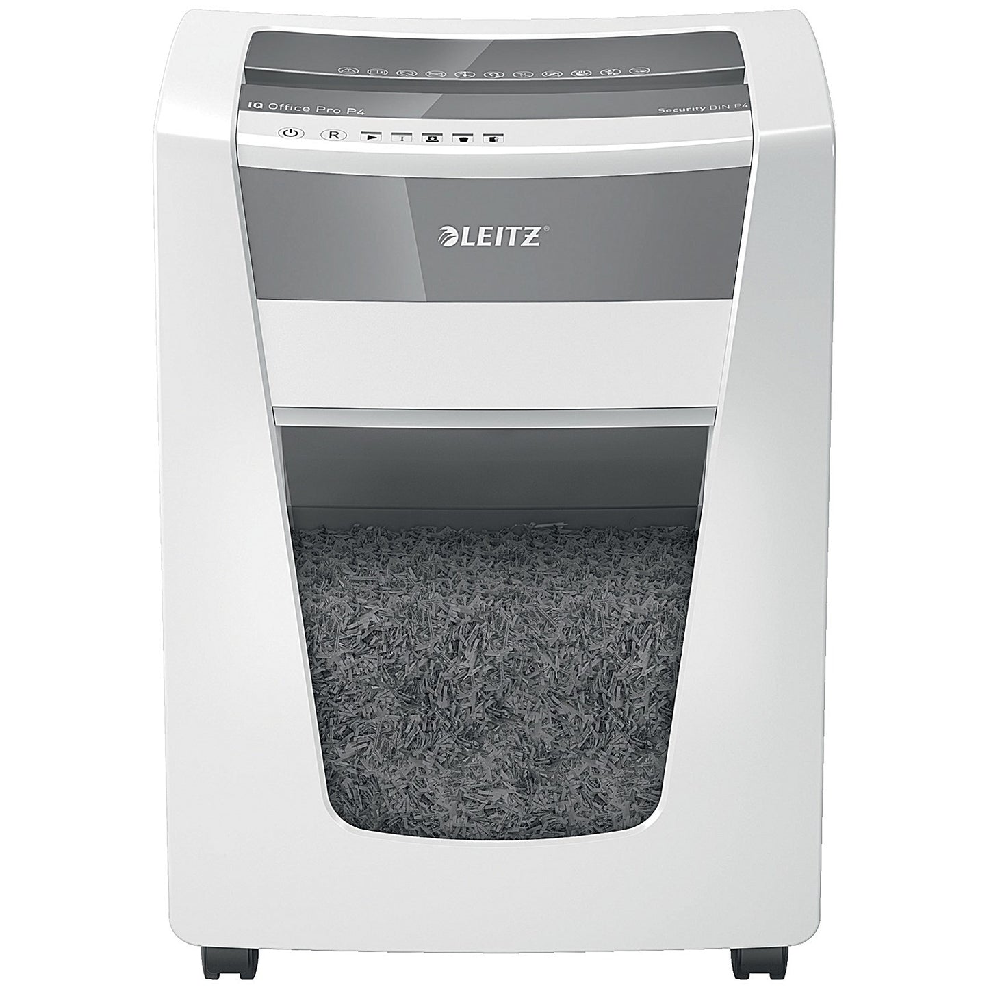 Leitz IQ Office Pro P-4 Cross-Cut Paper Shredder, 30 Litres