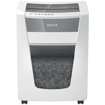 Leitz IQ Office Pro P-4 Cross-Cut Paper Shredder, 30 Litres