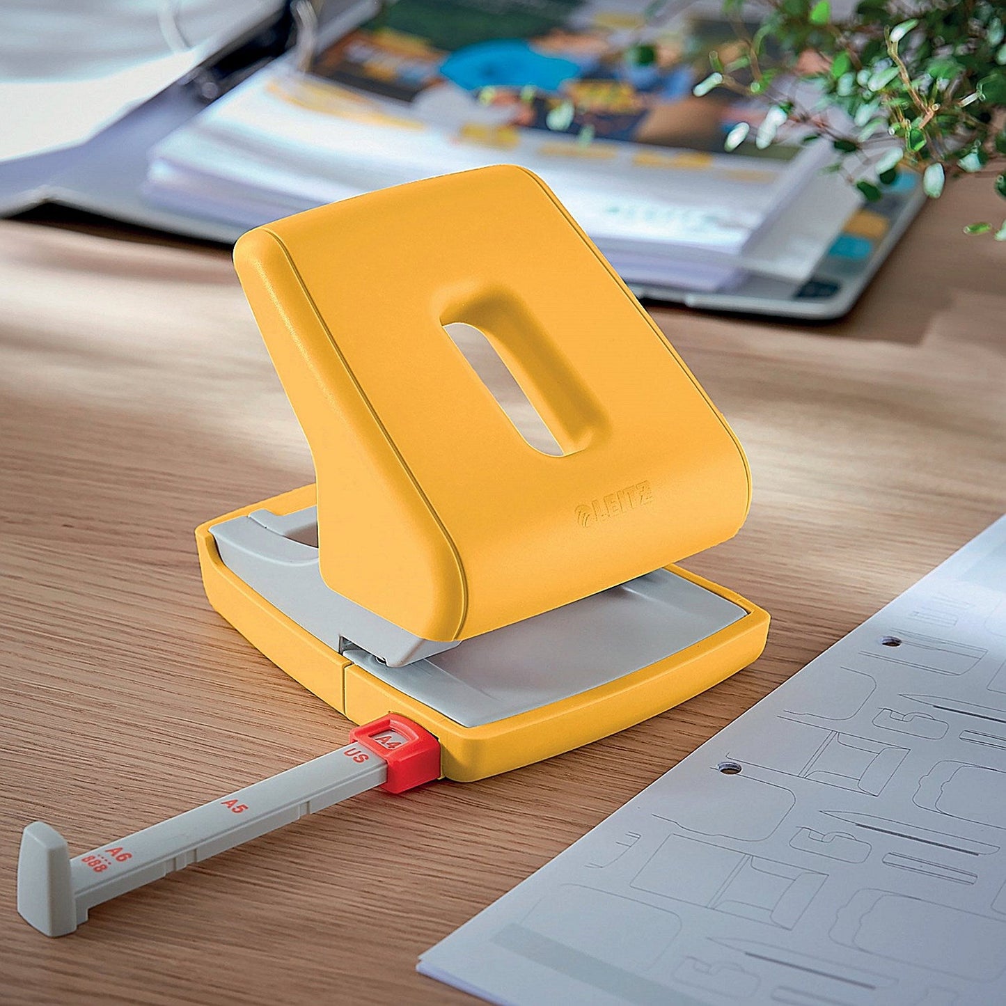 Leitz Cosy Hole Punch 30 Sheets Warm Yellow Easy2Order : LZ12534