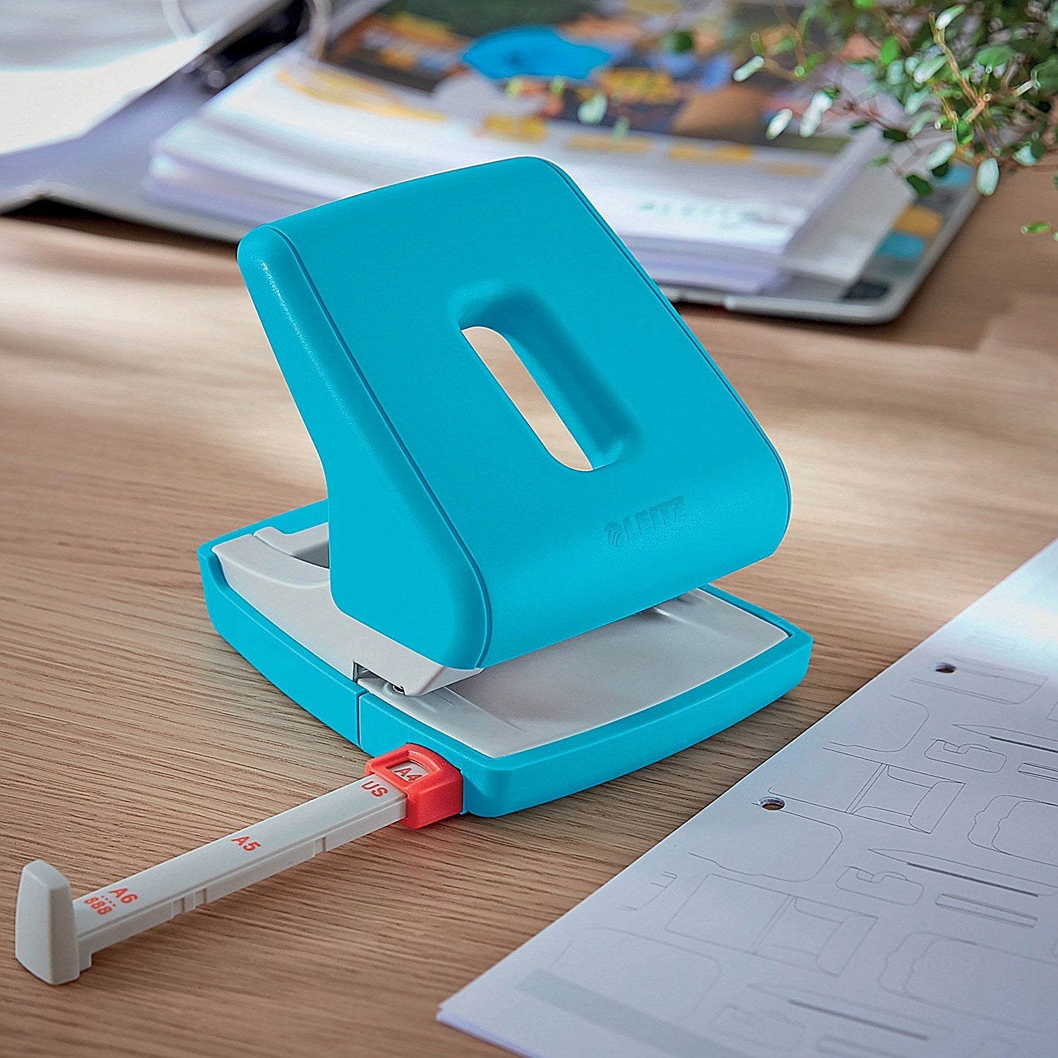 Leitz Cosy Hole Punch 30 Sheets Calm Blue Easy2Order : LZ12535
