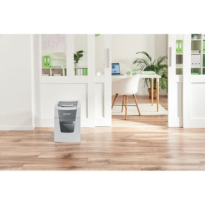 Leitz IQ Autofeed Small Office 100 Automatic P-4 Cross-Cut Paper Shredder, 34 Litres
