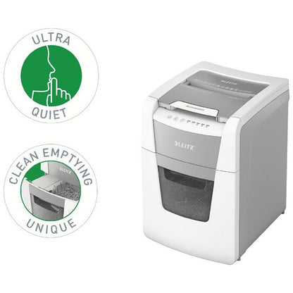 Leitz IQ Autofeed Office 100 P-5 Micro-Cut Shredder, 34 Litres
