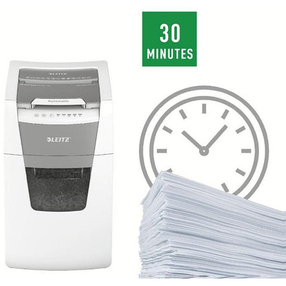 Leitz IQ Autofeed Office 150 Automatic P-4 Cross-Cut Paper Shredder, 44 Litres