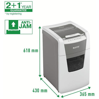 Leitz IQ Autofeed Office 150 Automatic P-4 Cross-Cut Paper Shredder, 44 Litres