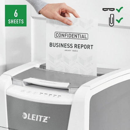 Leitz IQ Autofeed Office 150 P-5 Micro-Cut Shredder, 44 Litres