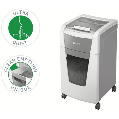 Leitz IQ Autofeed Office 300 P-4 Cross-Cut Shredder, 60 Litres