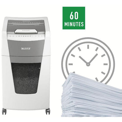 Leitz IQ Autofeed Office 300 P-4 Cross-Cut Shredder, 60 Litres