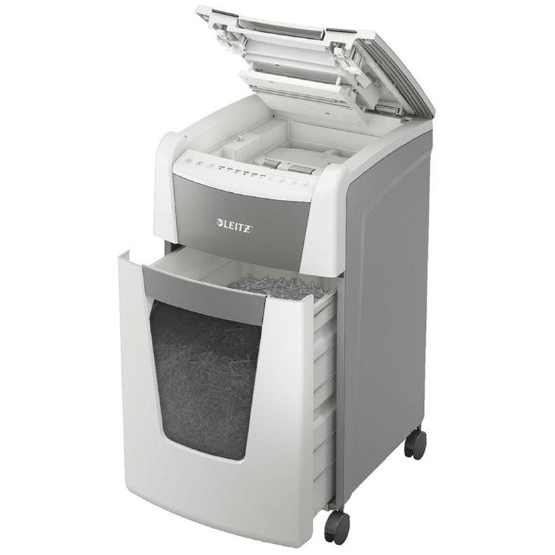 Leitz IQ Autofeed Office 300 P-4 Cross-Cut Shredder, 60 Litres