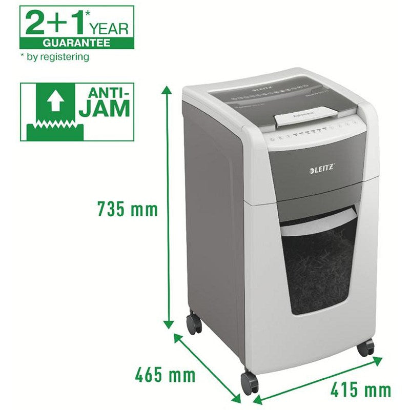 Leitz IQ Autofeed Office 300 P-5 Micro-Cut Shredder, 60 Litres