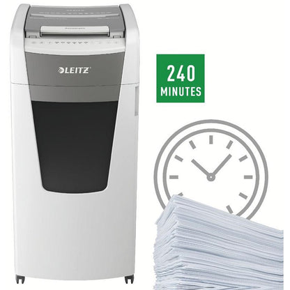 Leitz IQ Autofeed Office Pro 600 P-4 Cross-Cut Shredder, 110 Litres