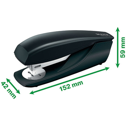 Leitz Stapler NeXXt Recycled Half Strip Stapler, Capacity 30 Sheets, Black