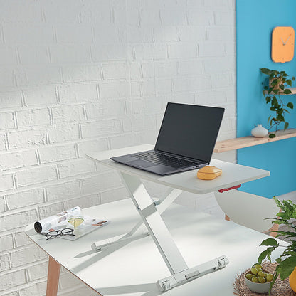 Leitz Ergo Cosy Tabletop Sit Stand Workstation, Adjustable Height, White