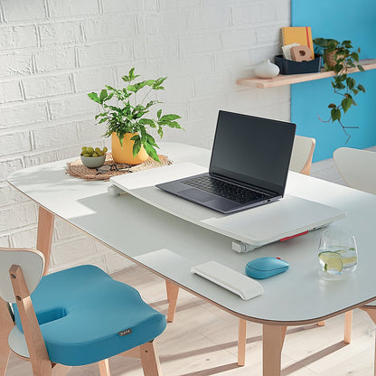 Leitz Ergo Cosy Tabletop Sit Stand Workstation, Adjustable Height, White