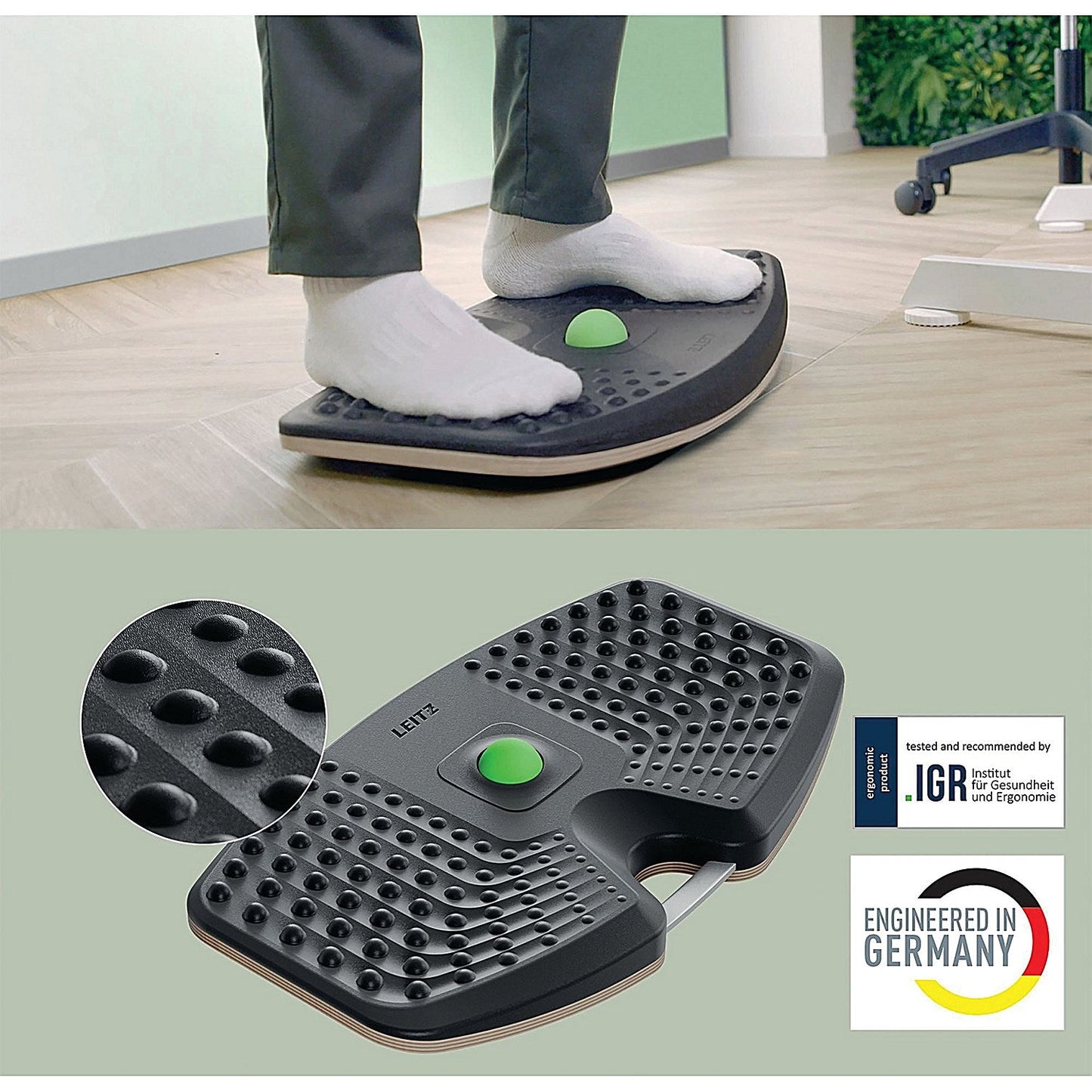 Leitz Ergo Active Premium Ergonomic Balance Board Dark Grey
