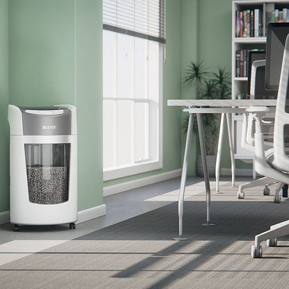 Leitz IQ OptiMax Office P-5 Micro Cut Paper Shredder, 35 Litres
