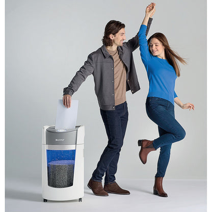 Leitz IQ OptiMax Office P-5 Micro Cut Paper Shredder, 35 Litres