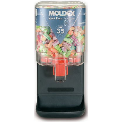 Moldex 7825 Spark-Plug Earplug Dispenser, Comes With 250 Assorted Coloured Earplugs