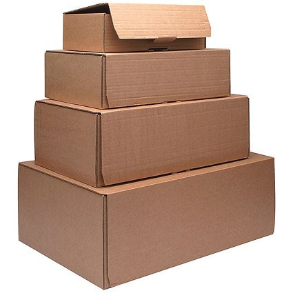 Mailing Box, W395xD255xH140mm, Brown, Pack of 20
