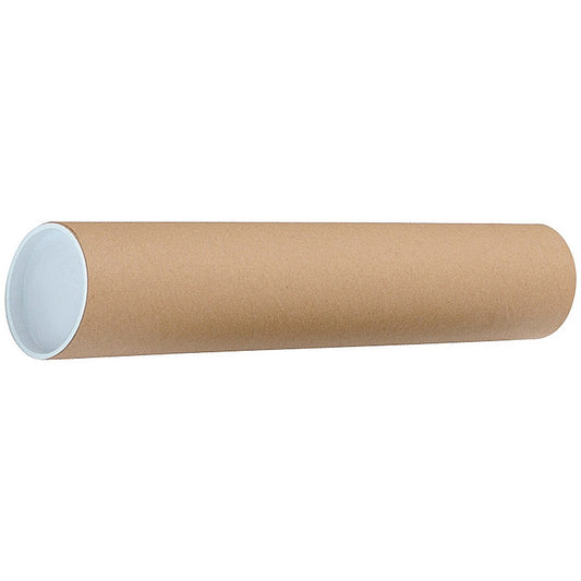 Postal Tubes, 450 x 76mm, Brown, Pack of 12
