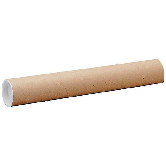 Postal Tubes, 610 x 76mm, Brown, Pack of 12
