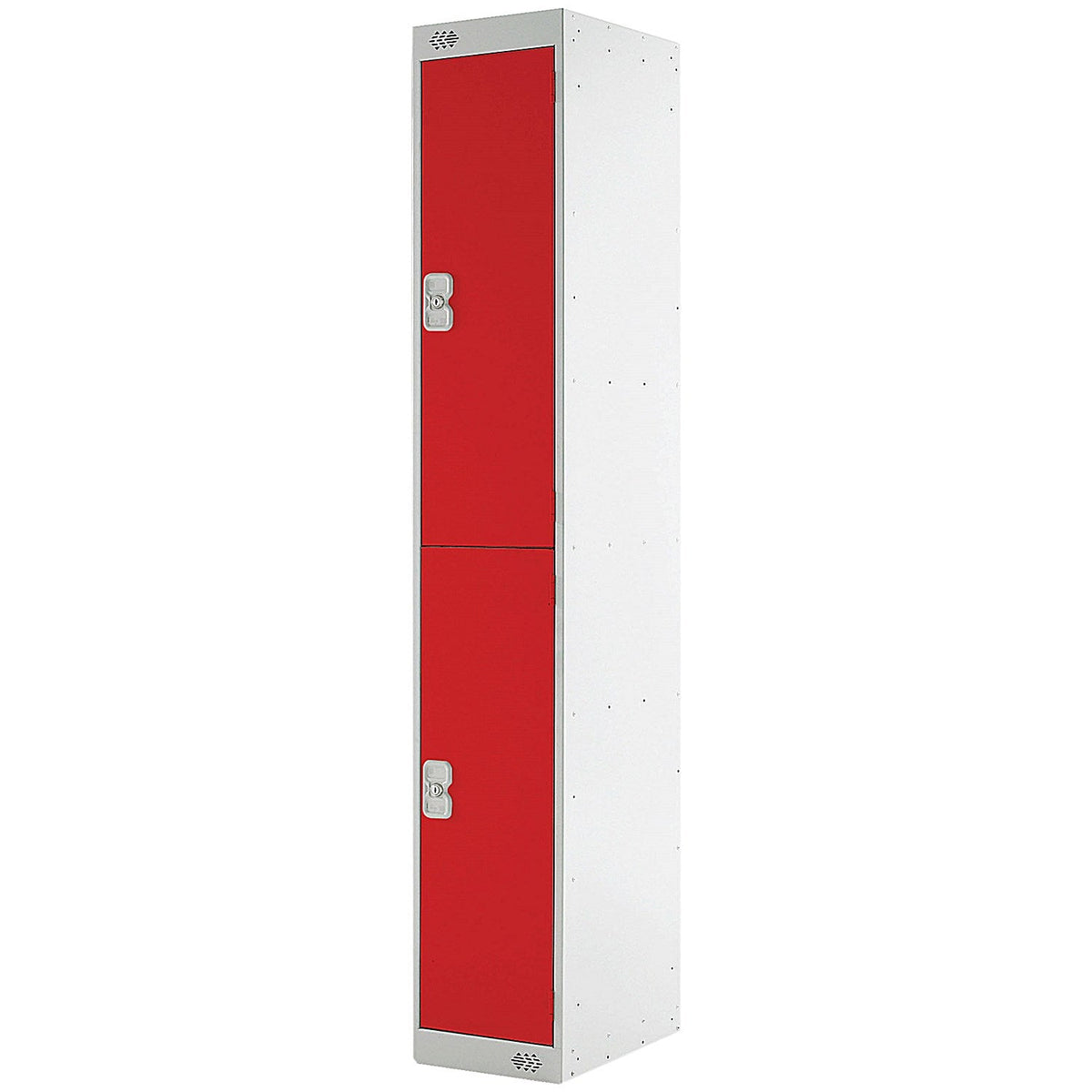 Two Compartment Express Standard Locker, 300x450x1800mm, Red Door ...