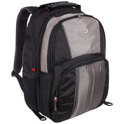 Gino Ferrari Astor Laptop Backpack, For up to 16 Inch Laptops, Black and Grey