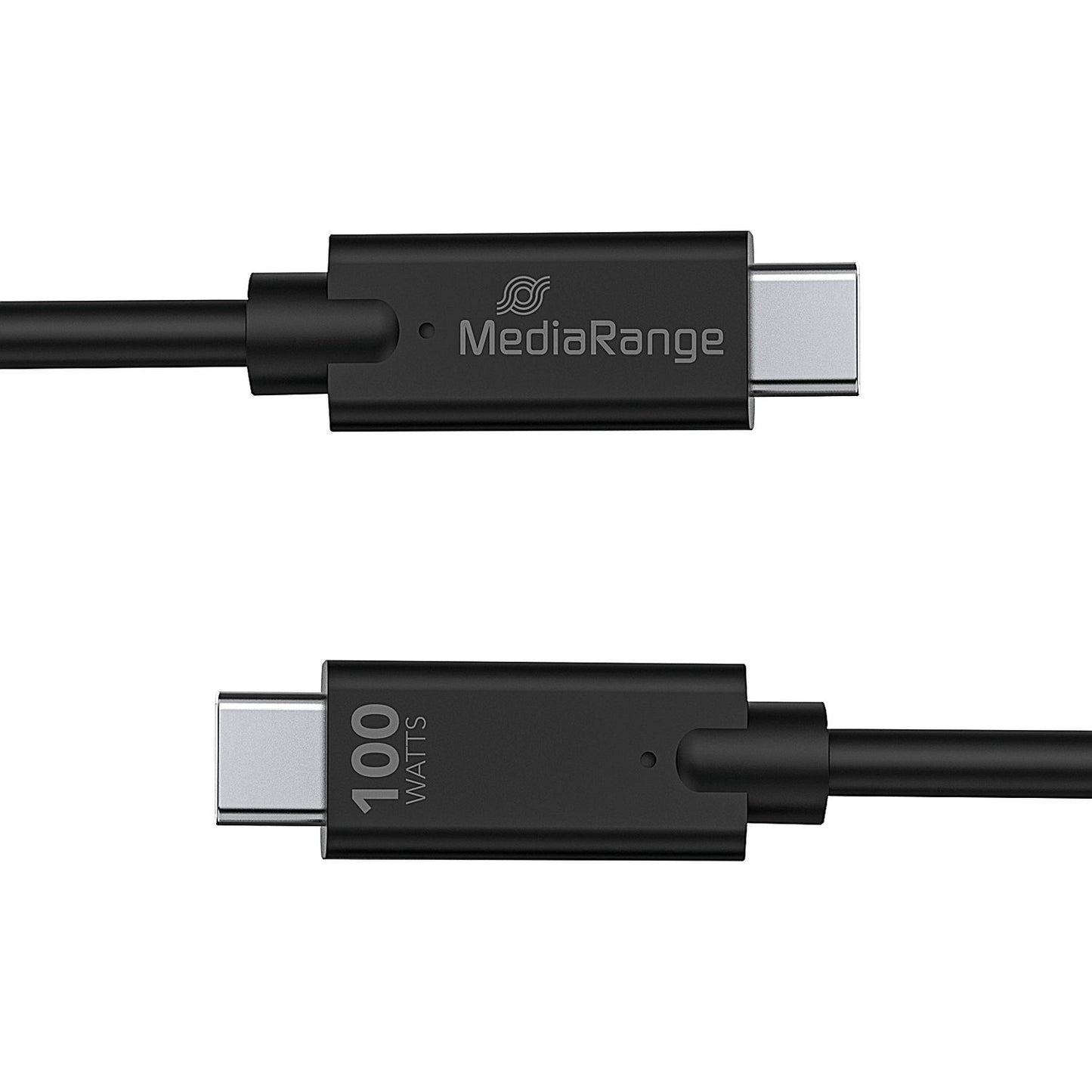 MediaRange USB 3.1 Type C Charge and Sync Cable, 1.2m, Black