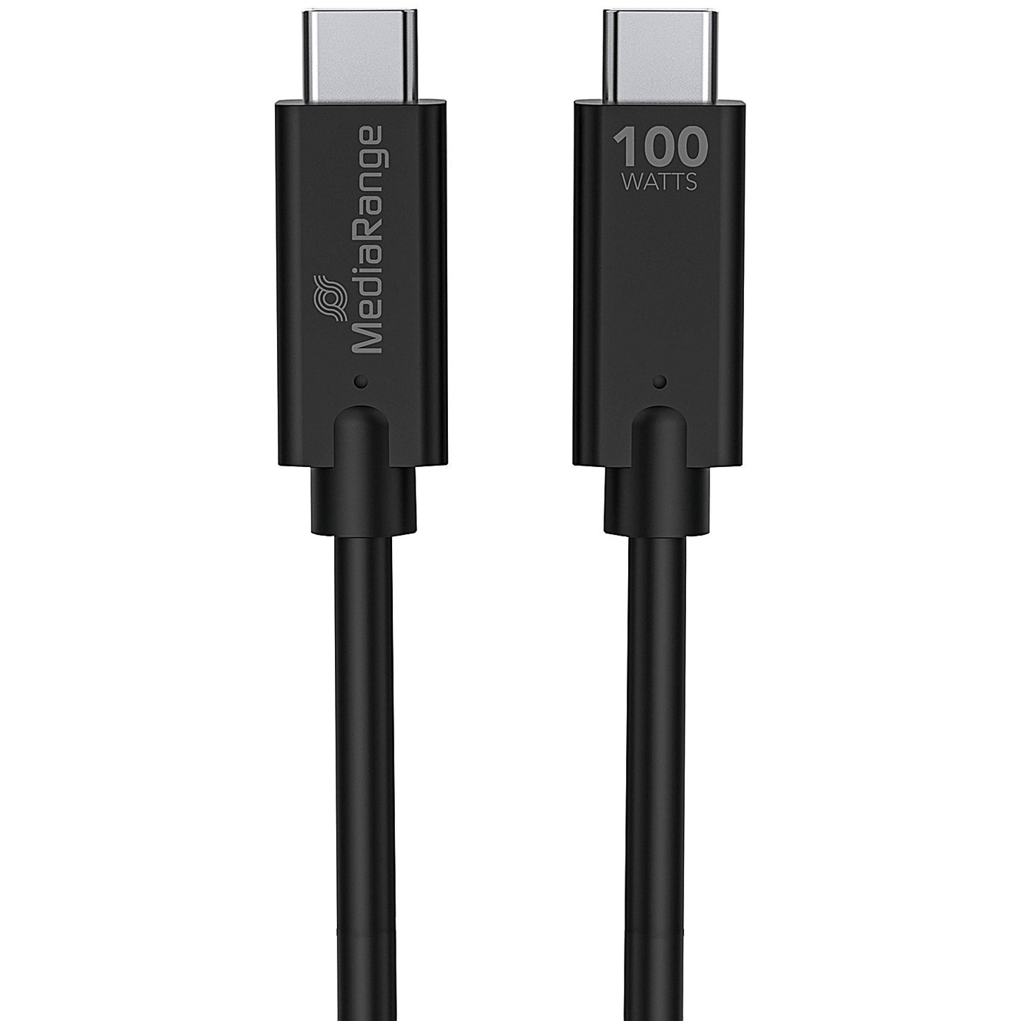 MediaRange USB 3.1 Type C Charge and Sync Cable, 1.2m, Black
