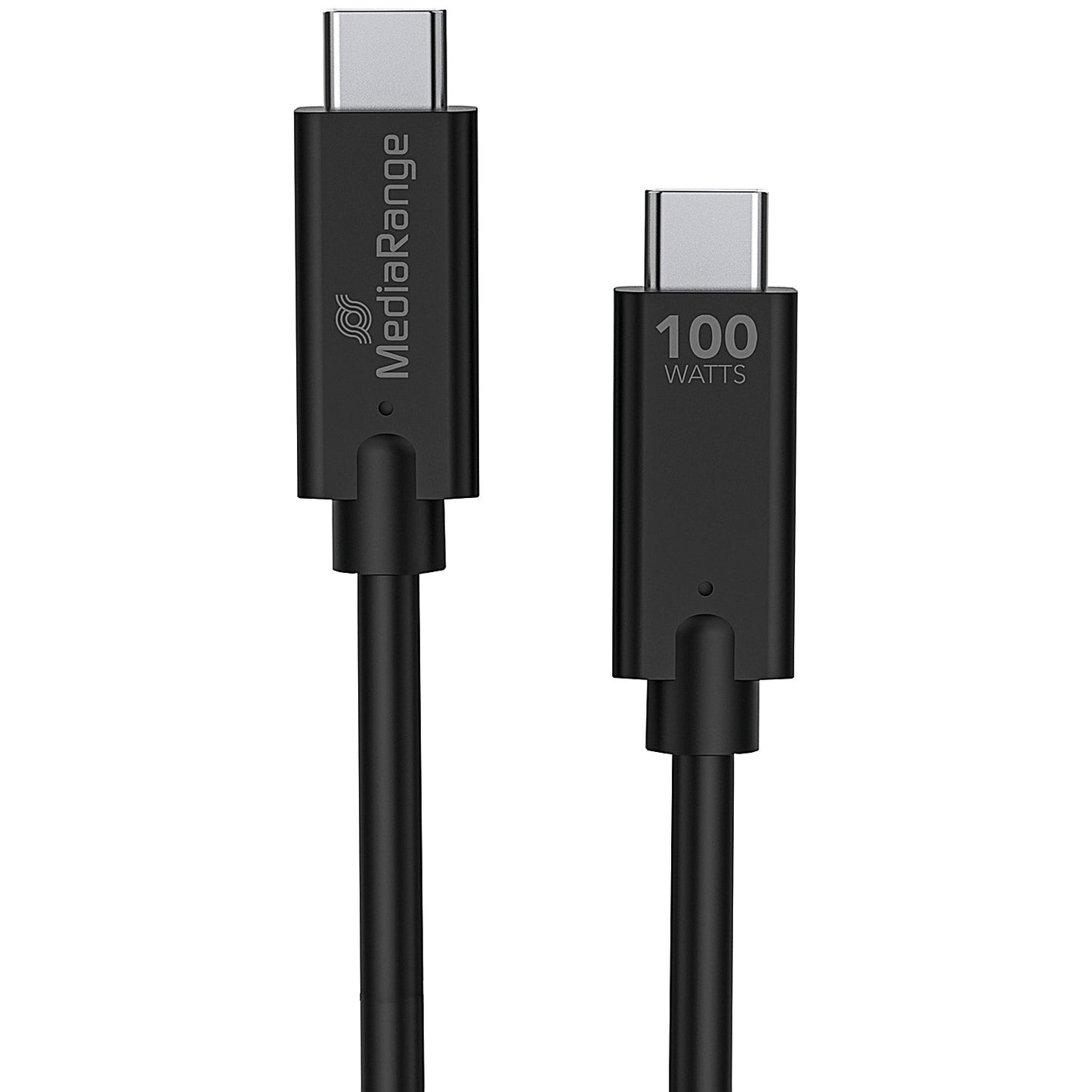 MediaRange USB 3.1 Type C Charge and Sync Cable, 1.2m, Black