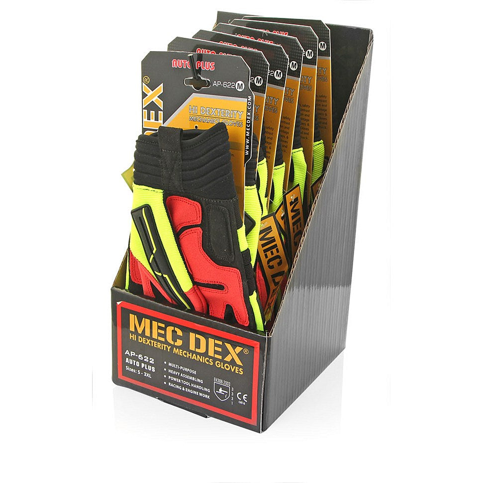 Mec Dex Auto Plus Mechanics Gloves, Multicoloured, 2XL