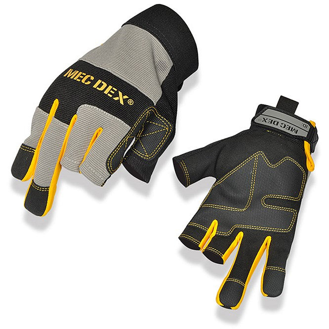 Mec Dex Work Passion Tool Mechanics Gloves, Grey & Gold, 2XL
