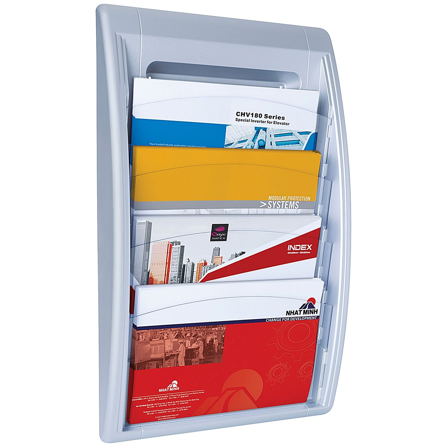 Fast Paper Oversized Quickfit Wall Display Silver