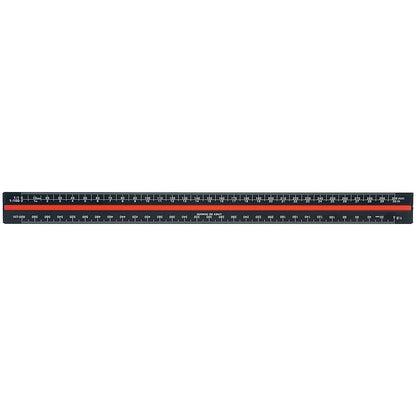 Linex Triangular Scale Ruler, 1:1-2500, 30cm, Black