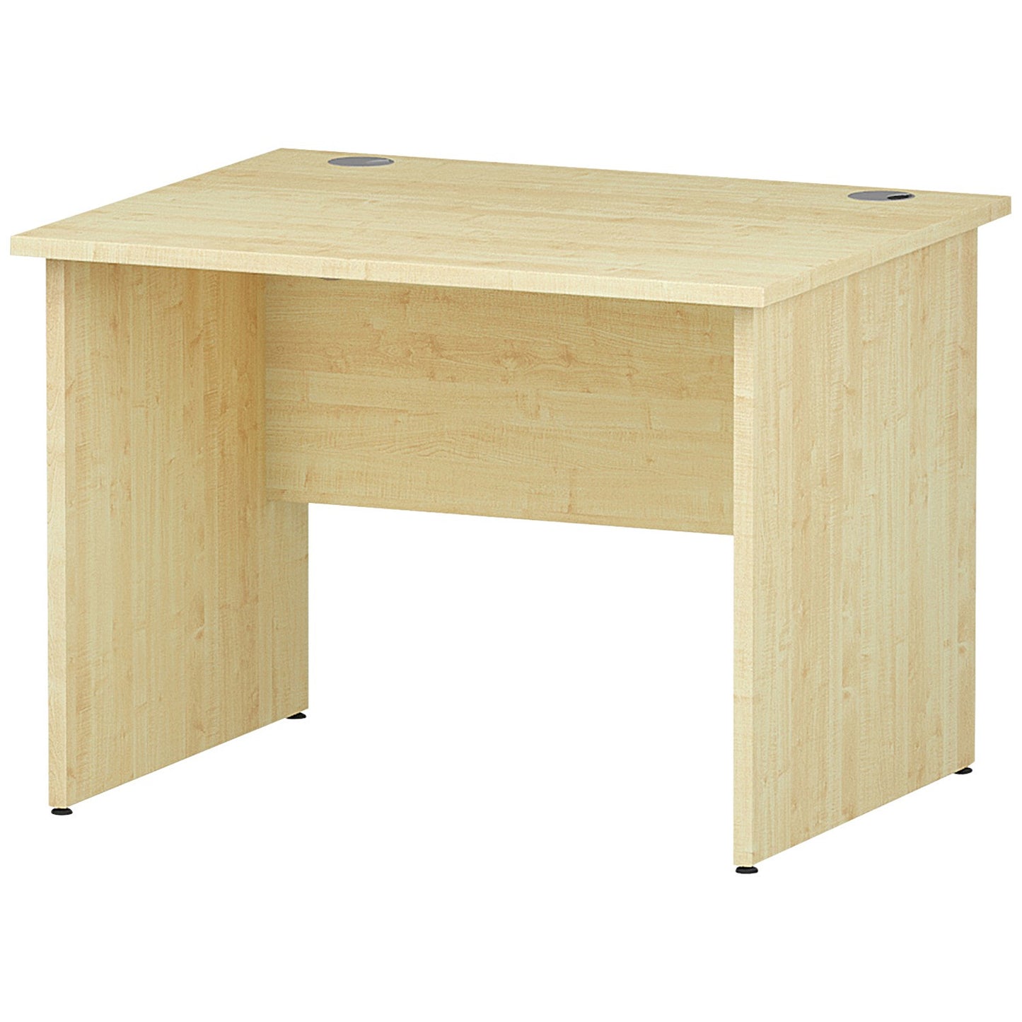 Impulse 1000mm Rectangular Desk, Panel End Leg, Maple