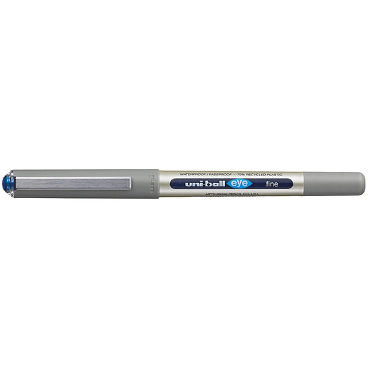 Uni-Ball Liquid Ink Rollerball Pen UB-157E Blue (Pack of 12)