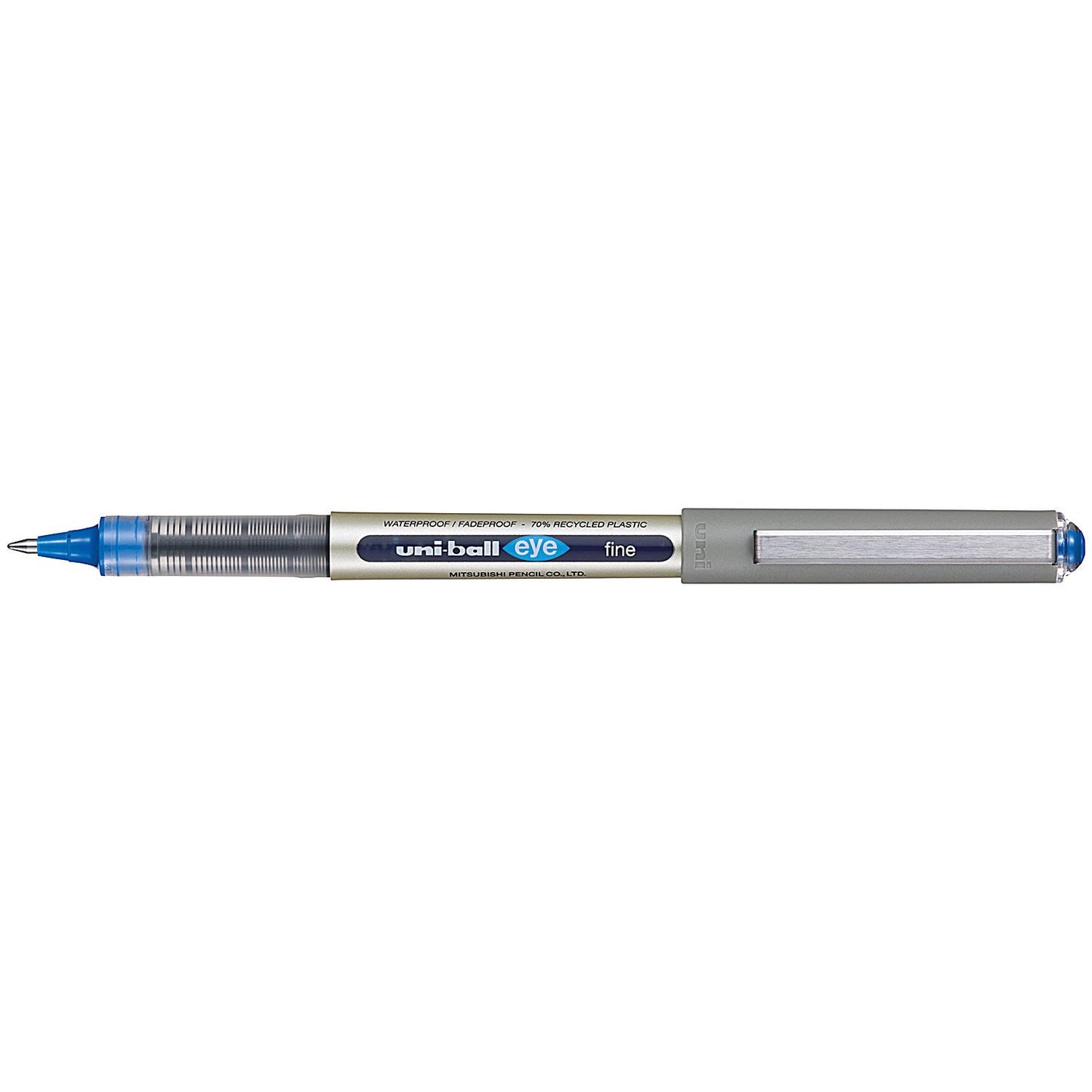 Uni-Ball Liquid Ink Rollerball Pen UB-157E Blue (Pack of 12)