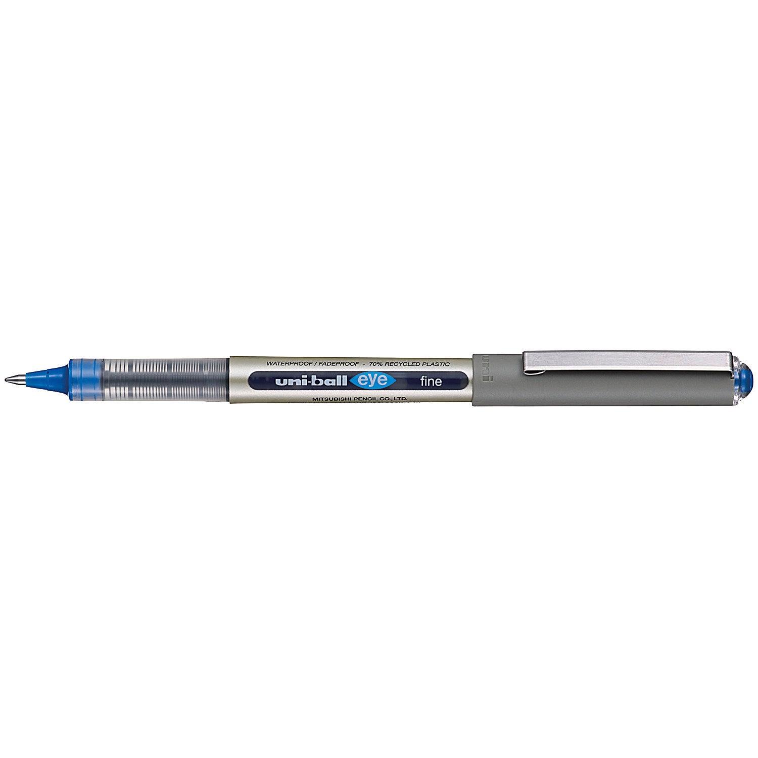 Uni-Ball Liquid Ink Rollerball Pen UB-157E Blue (Pack of 12) Easy2Order : MI17749